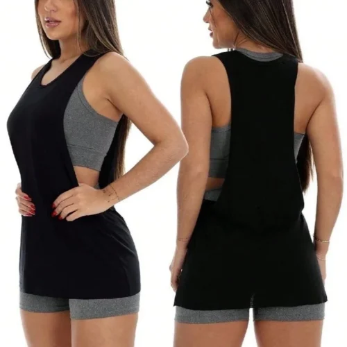 Camiseta holgada deportiva sin mangas
